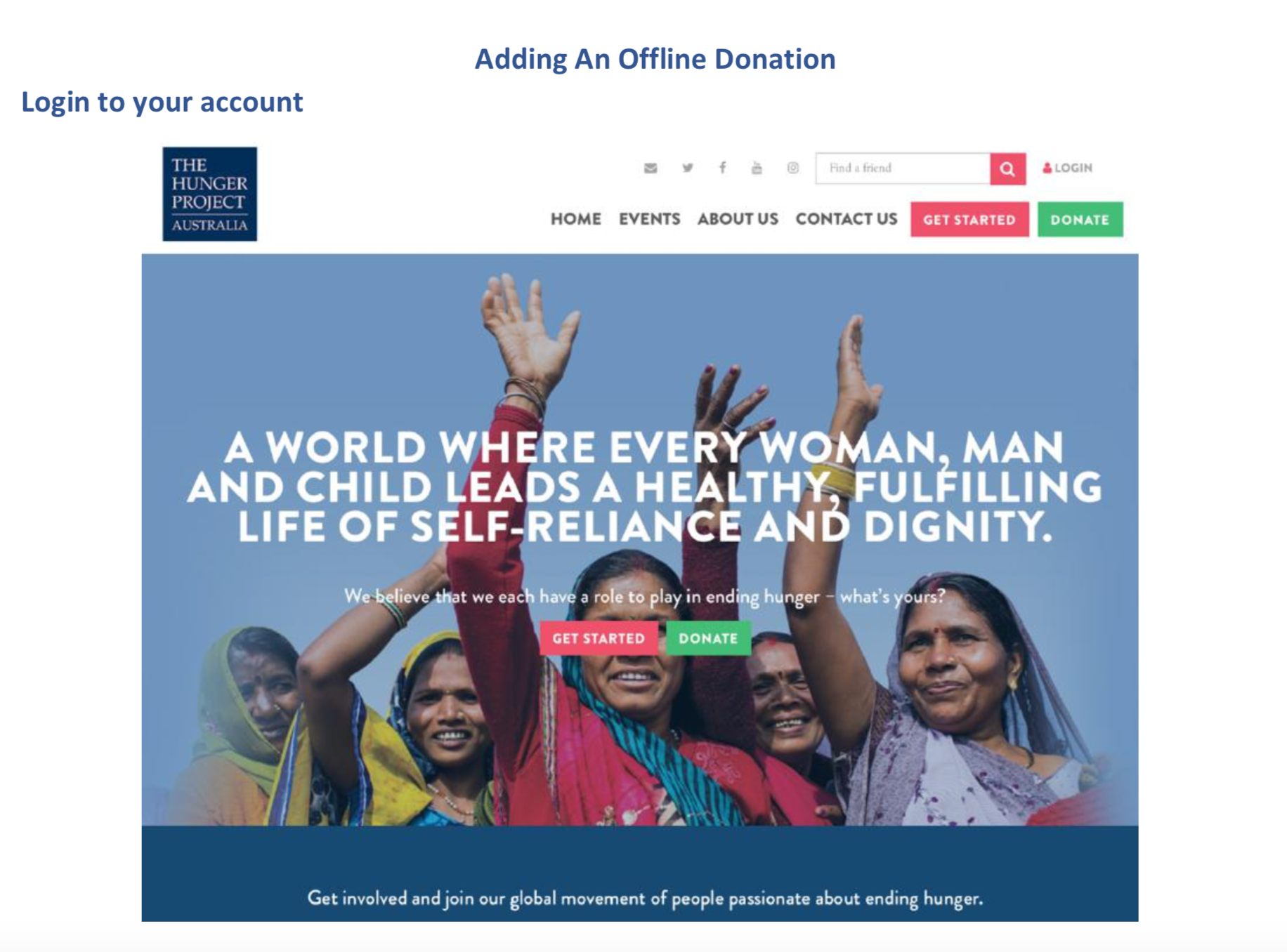 How to Make an Offline Donation