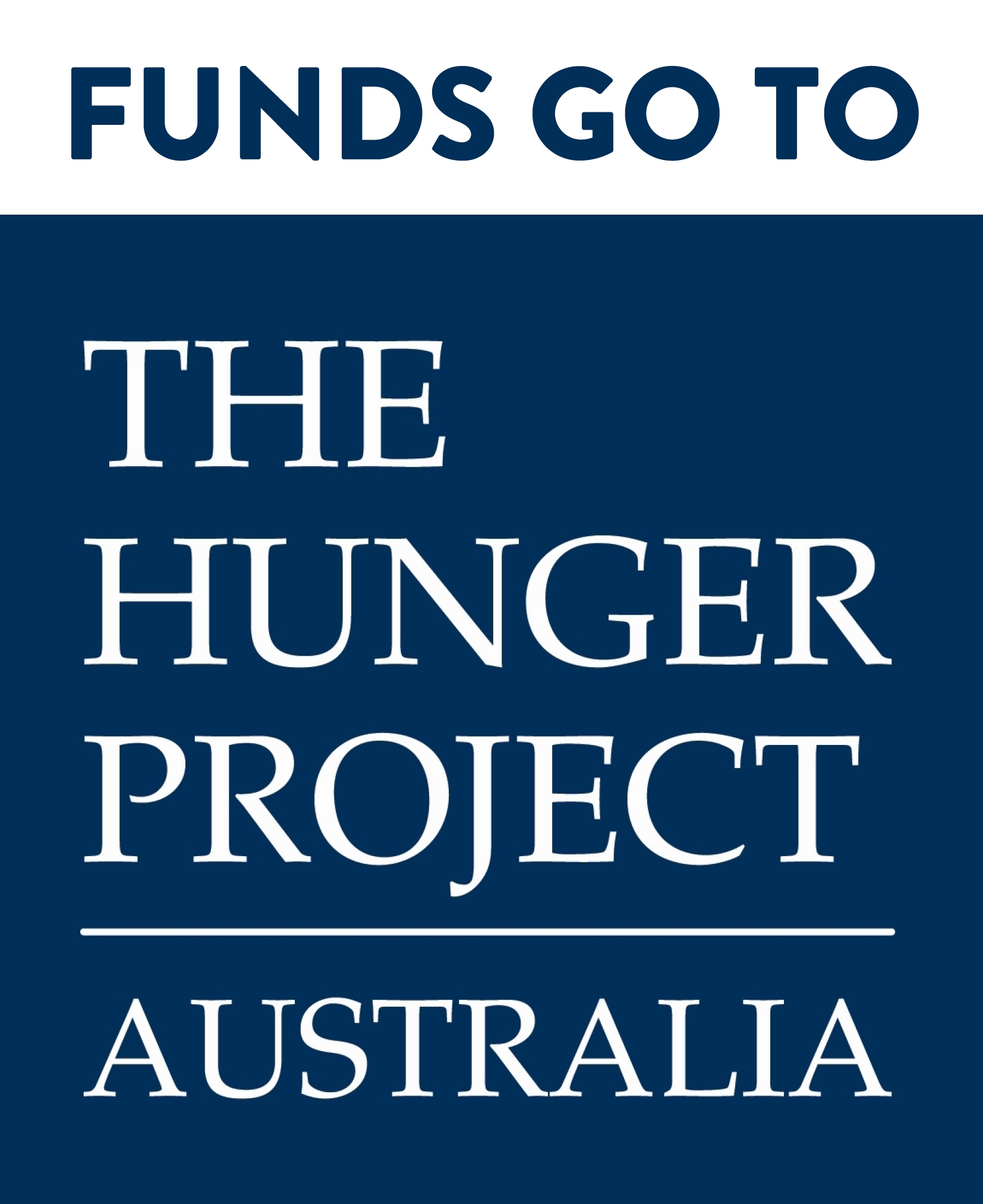 Funds Go To The Hunger Project Logo